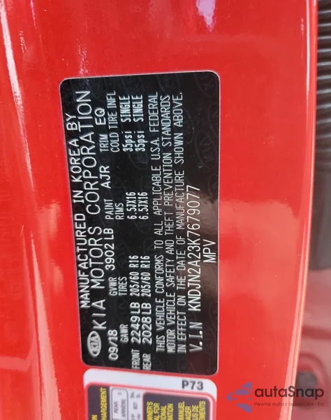 2019 Kia Soul from USA, damaged, VIN KNDJN2A23K7679077